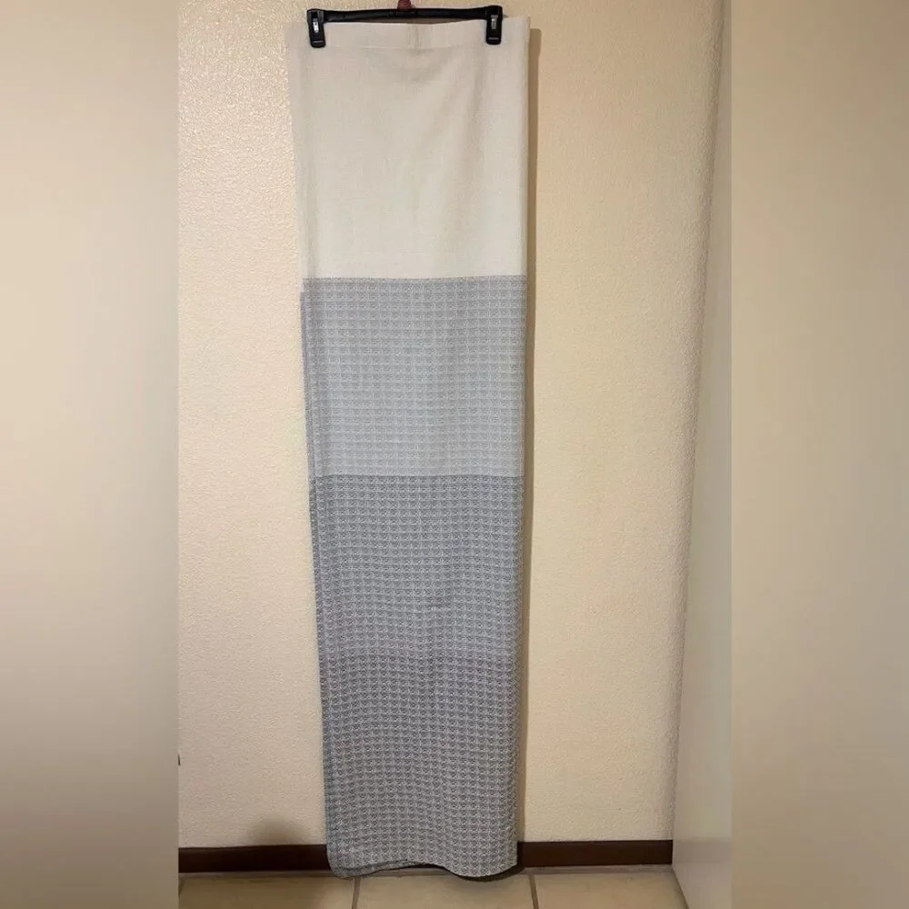 NWOT Sonoma Neutral Gradient Shower Curtain - Light Gray & White